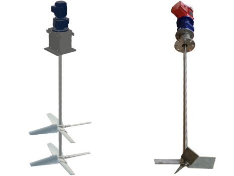 chemical processing agitators - hydrofoil and pitched blade impellers
