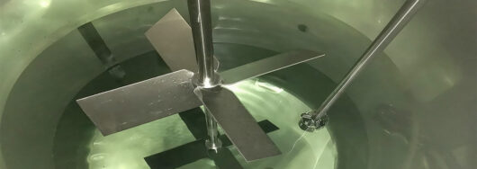 pitched blade and high shear rotosolver impellers for sanitary use