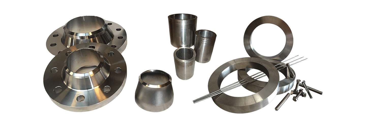 Titanium International products, flanges, concentric reducer, forgins and nuts and bolts
