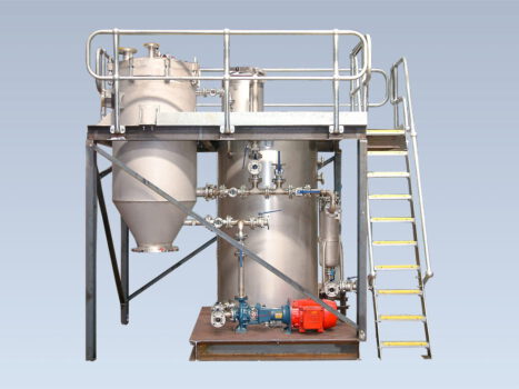 complete filtration skid with ladder by CPE
